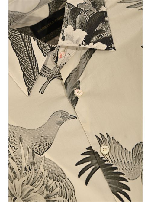 Camicia con stampa uccelli Gabriele Pasini | 51501 60921